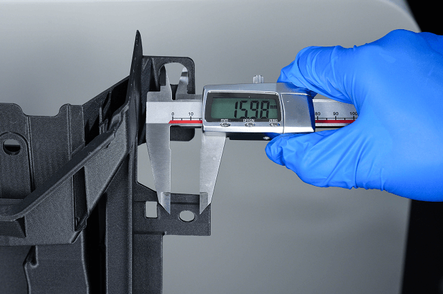 High-precision printed sample close-up