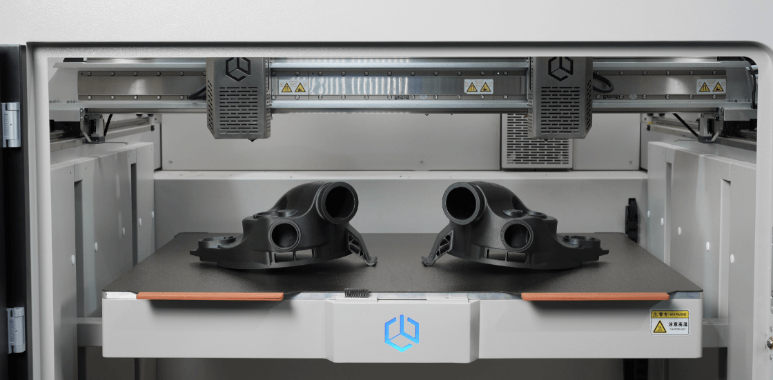 Two printed parts comparison